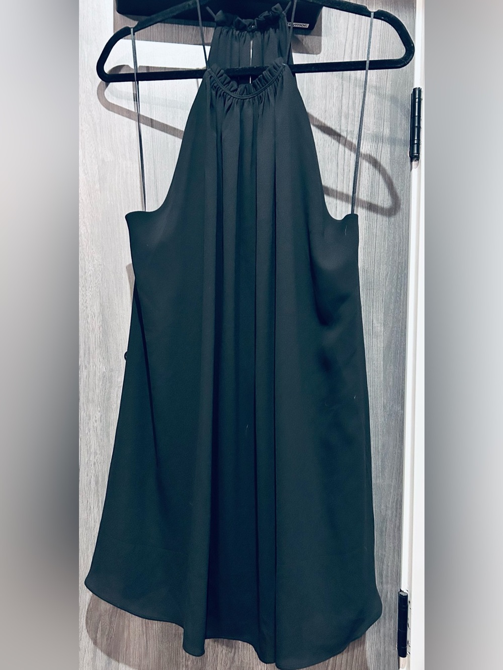 Everly Black Halter Cocktail Dress